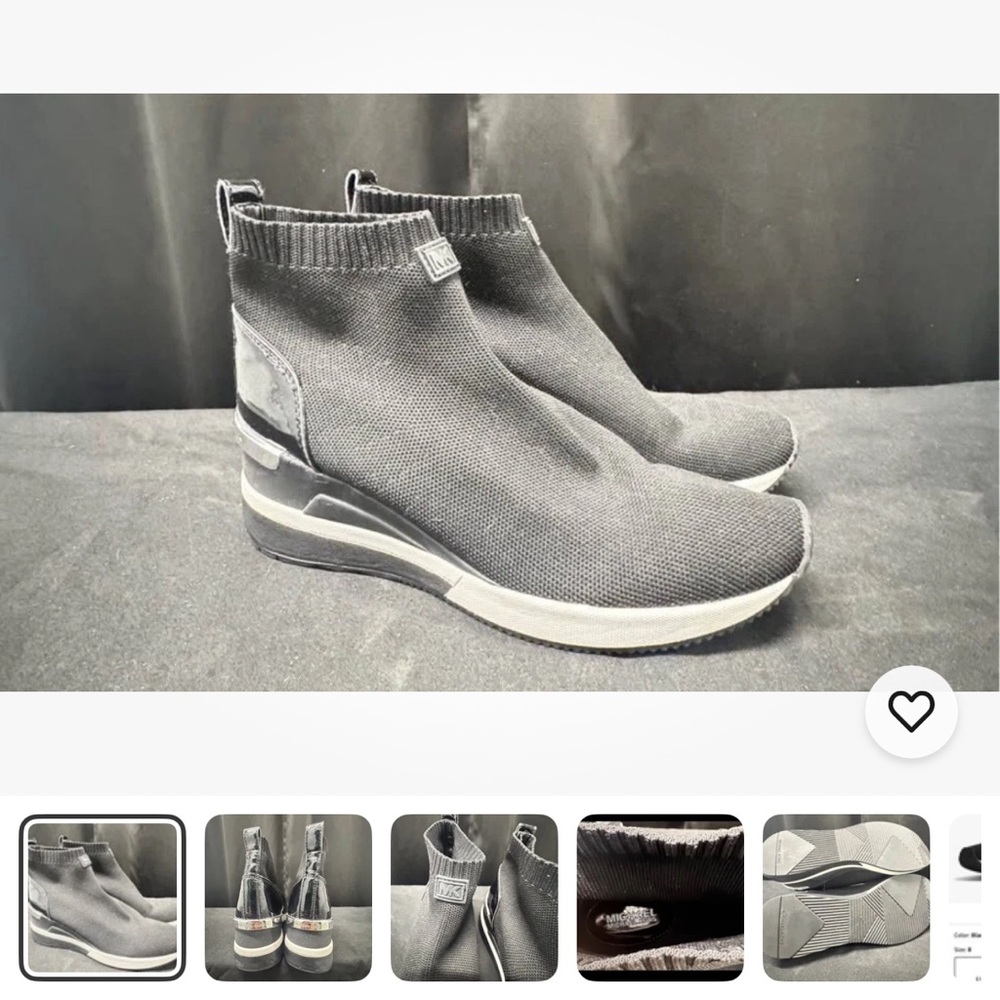 Michael Kors Black and White Slip-On Sneakers